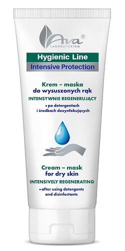 AVA Hygienic Line Krem – maska intensywnie regenerujący do wysuszonych rąk, po detergentach i dezynfekcji, 200 ml