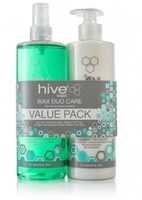 HIVE Duo pack zestaw do depilacji: lotion przeddepilacyjny 400 ml + balsam podepilacyjny 400 ml