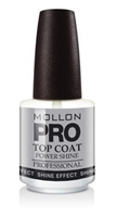 Mollon PRO Top Coat Power Shine lakier nawierzchniowy super nabłyszczający 15 ml